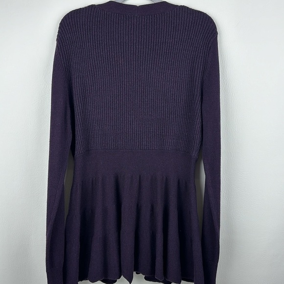 Free People Wool Blend Button Down Peplum Cardigan - Picture 6 of 12